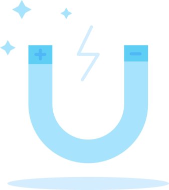 Basit vektör illüstrasyonu manyetik 