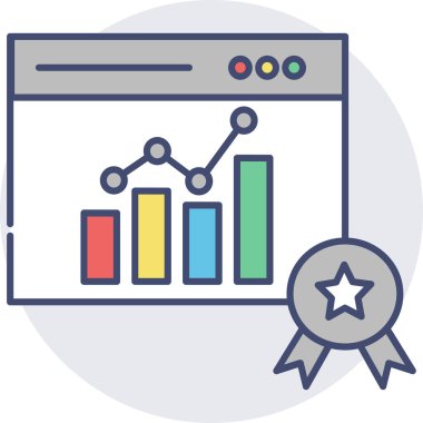 Basit vektör illüstrasyon çevrimiçi iş uygulaması 