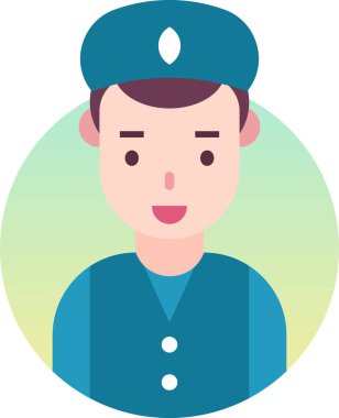 Basit vektör illüstrasyon adamı