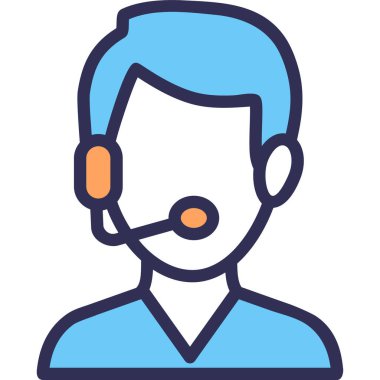 Basit vektör illüstrasyon erkek işçi 