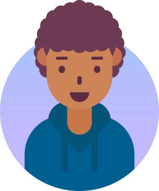 Basit vektör illüstrasyon adamı