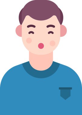 Basit vektör illüstrasyon adamı