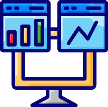 Basit vektör illüstrasyon izleme