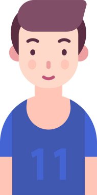 Basit vektör illüstrasyon erkek işçi 