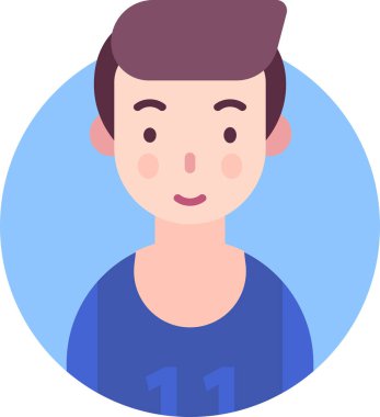 Basit vektör illüstrasyon erkek işçi 