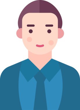 Basit vektör illüstrasyon adamı