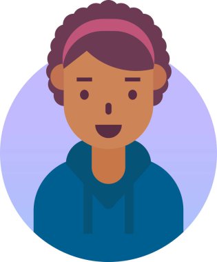 Basit vektör çizimi kadın