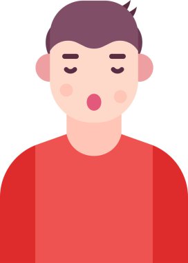 Basit vektör illüstrasyon adamı