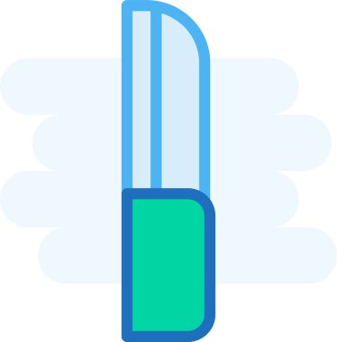 Basit vektör illüstrasyon bıçağı