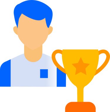 Basit vektör illüstrasyon erkek işçi 