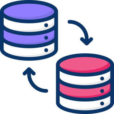 Basit vektör illüstrasyon dijital iş uygulaması