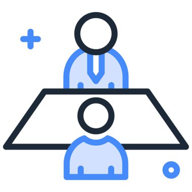 Basit vektör illüstrasyon finansal iş teknolojisi kavramı 