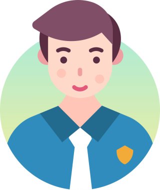 Basit vektör illüstrasyon adamı