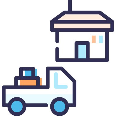 Basit vektör illüstrasyon iletim kavramı 