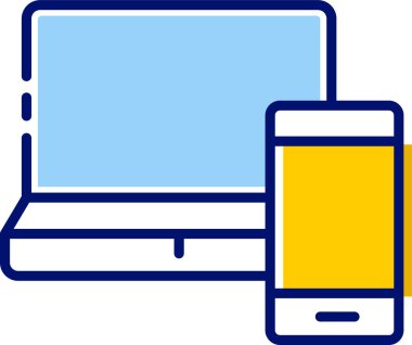 Basit vektör illüstrasyonu çevrimiçi teknoloji finansmanı