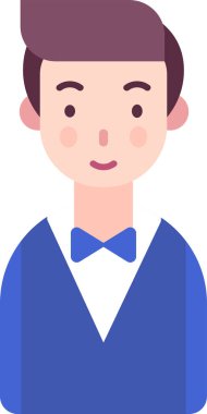 Basit vektör illüstrasyon erkek işçi 