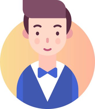 Basit vektör illüstrasyon erkek işçi 