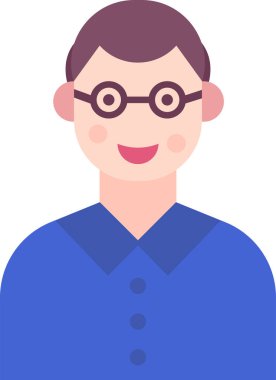 Basit vektör illüstrasyon adamı