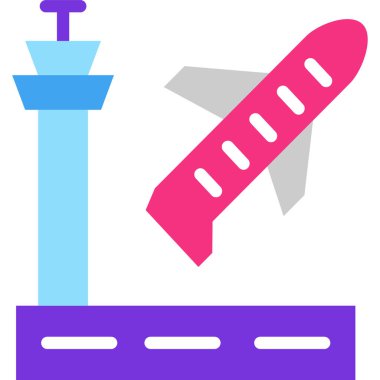 Basit vektör illüstrasyon uçuşu