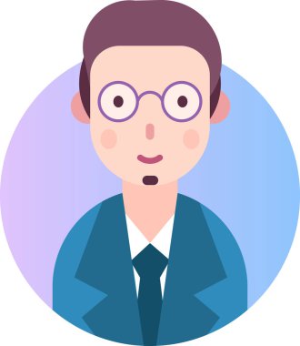 Basit vektör illüstrasyon erkek işçi 