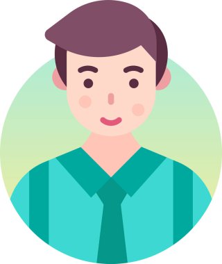 Basit vektör illüstrasyon adamı