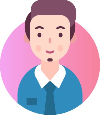 Basit vektör illüstrasyon bankeri