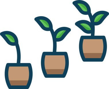 Basit vektör illüstrasyon büyüme kavramı