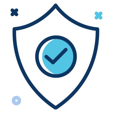 Basit vektör illüstrasyon güvenliği