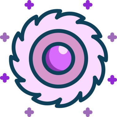 Basit vektör illüstrasyon gökadası