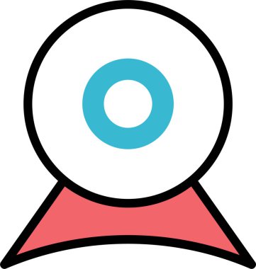 Basit vektör çizimi güvenlik kamerası