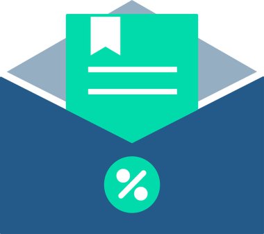 Basit vektör illüstrasyon e- postası