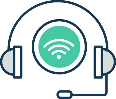 Basit vektör çizimi kulaklıkları