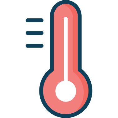 Basit vektör çizim termometresi 