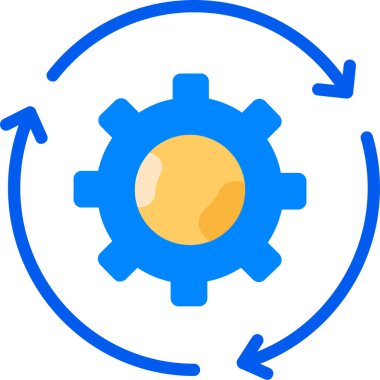 Basit vektör illüstrasyonu tekrarlayan görevler