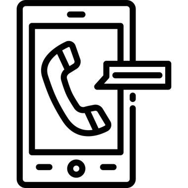 Basit vektör illüstrasyon çağrısı müşteri