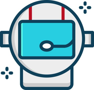 Basit vektör illüstrasyon kaskı