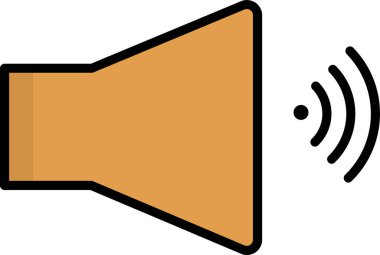 Basit vektör illüstrasyon konuşmacısı