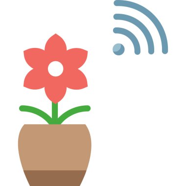 Basit vektör illüstrasyonu akıllı pot