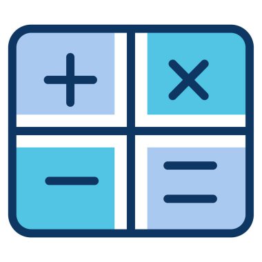 Basit vektör illüstrasyon hesap makinesi