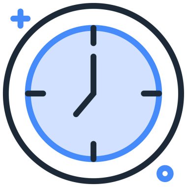 Basit vektör illüstrasyon saati