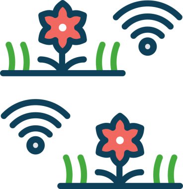 Basit vektör çizimi akıllı çiftlik