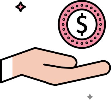 Basit vektör çizimi ödemesi