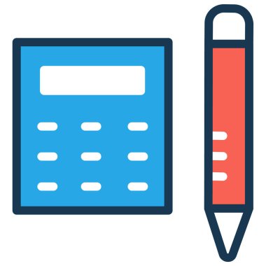 Basit vektör illüstrasyon Hesaplaması