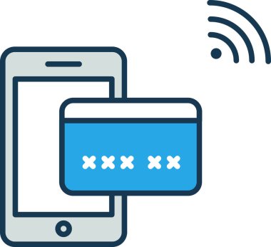 Basit vektör illüstrasyon internet bankacılığı