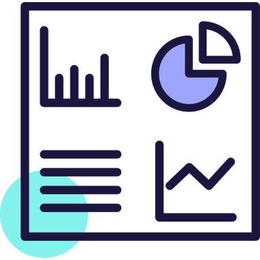 Basit vektör illüstrasyon raporu