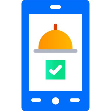 Basit vektör illüstrasyon gıda uygulaması