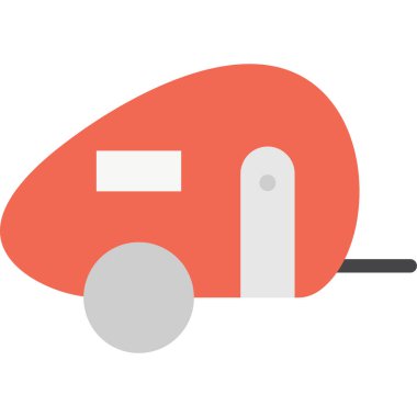 Basit vektör illüstrasyon karavanı