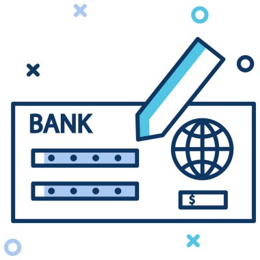 Basit vektör illüstrasyon hesap defteri