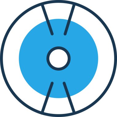 disk düz simgesi, vektör, illüstrasyon 