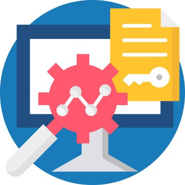   Büyütme cam simgesi web sitesi sayfası, arama konsepti, vektör, illüstrasyon, 